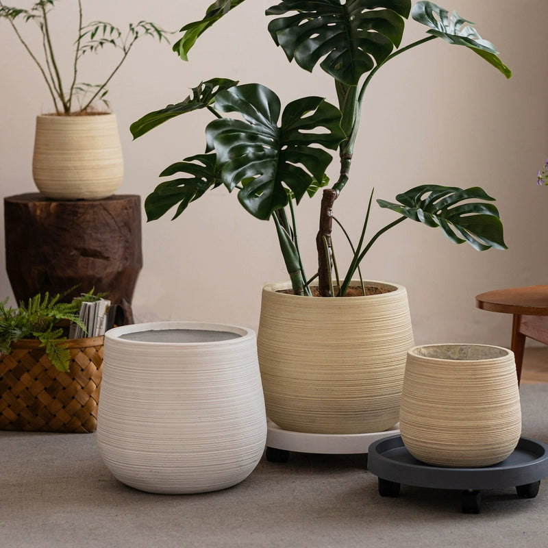 Stripes Tulip Pot - Large