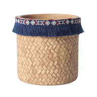 Ceramic Woven Basket Planter - Medium