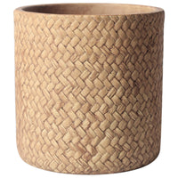 Ceramic Woven Basket Planter - Medium