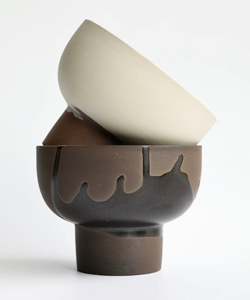 Two-Tone Bowl Pot
