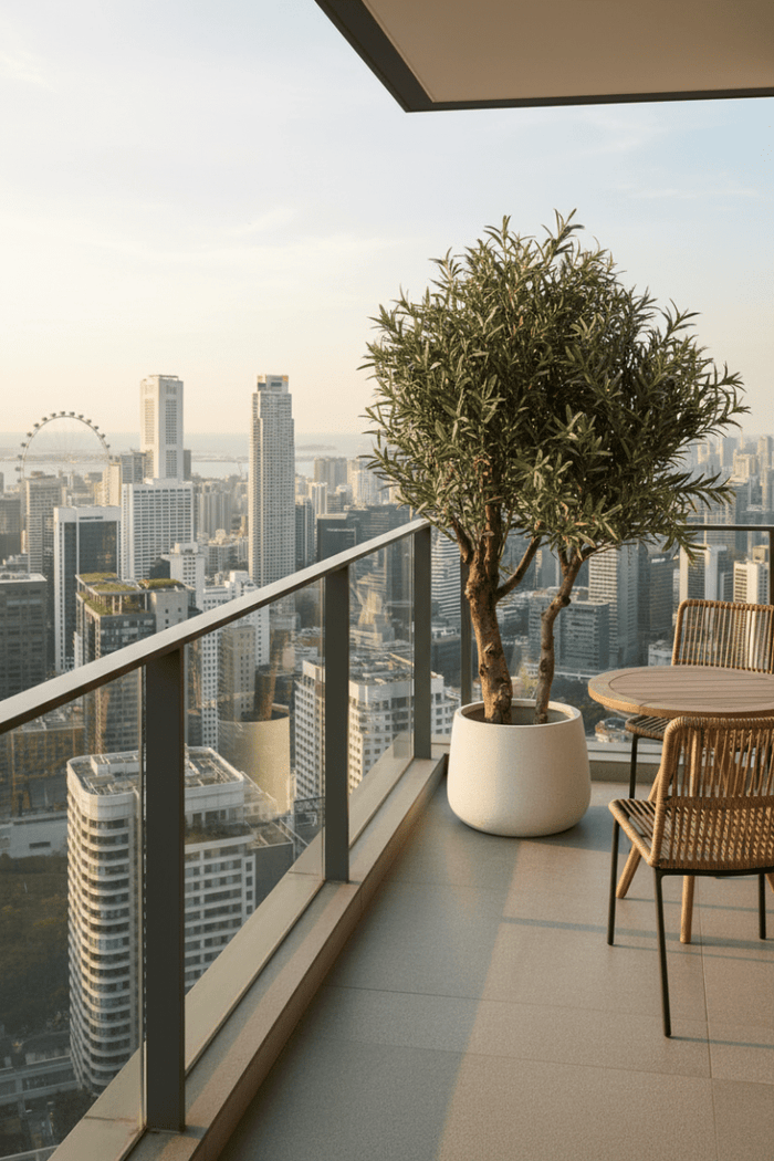 XL Olive Tree Centerpiece - Real - Trunk Artificial - Potted plant - 5516314535781 - Tumbleweed Plants - Online Plant Delivery Singapore