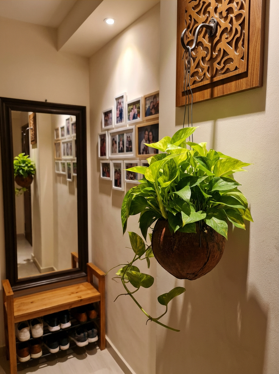 Epipremnum Aureum - Golden Pothos (Variegated) in Coco Husk