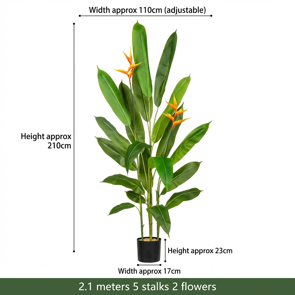 Tropical Bird of Paradise Artificial Plant
