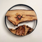 Olive wood clock - 40cm
