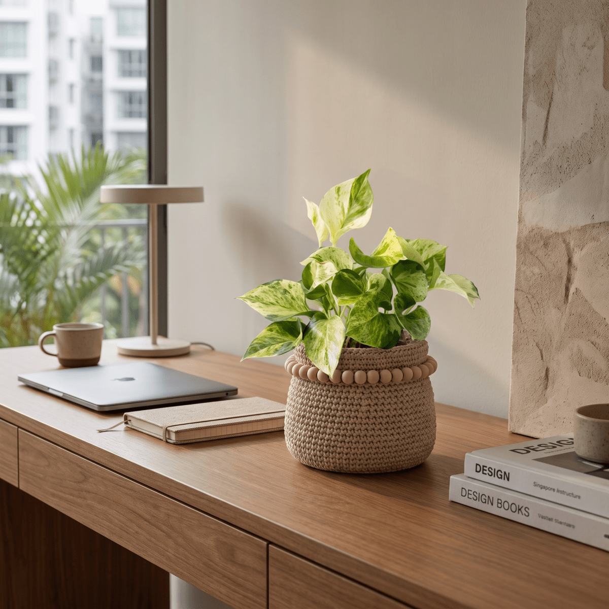 Epipremnum 'Marble Queen' - Potted plant - GIFT-EPIP-GRW-5215 - Tumbleweed Plants - Online Plant Delivery Singapore