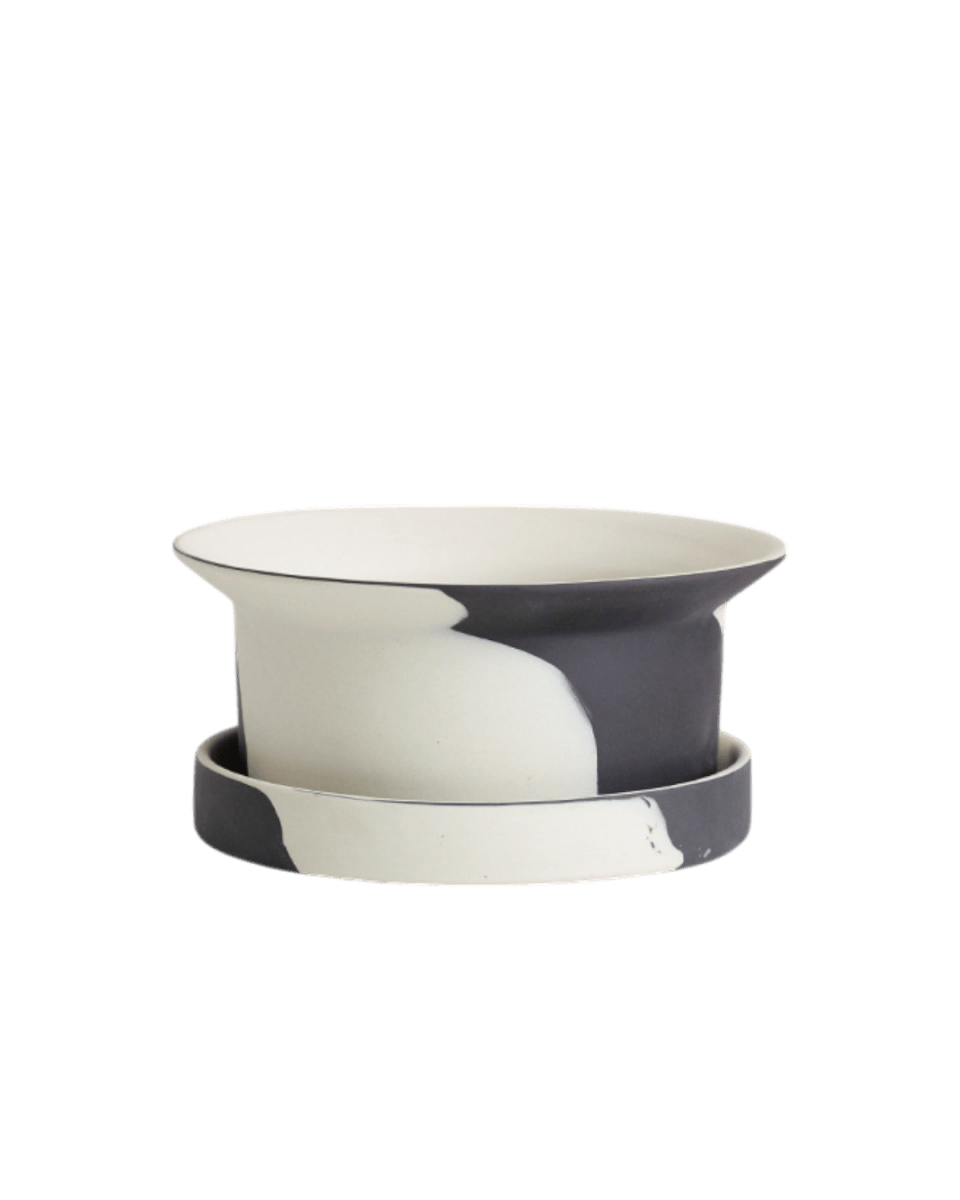 Ripple Bowl Ceramic Planter - Planter - 4884873273227 - Tumbleweed Plants - Online Plant Delivery Singapore
