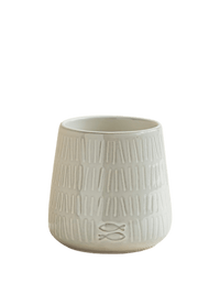 Twiggy White Glazed Pot